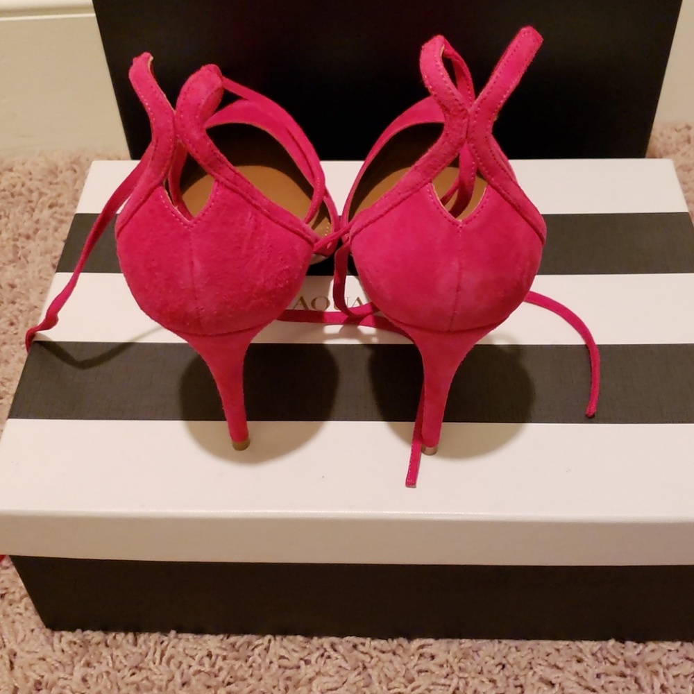 Brand new Aquazzura hot pink suede pumps - Picture 4 of 4